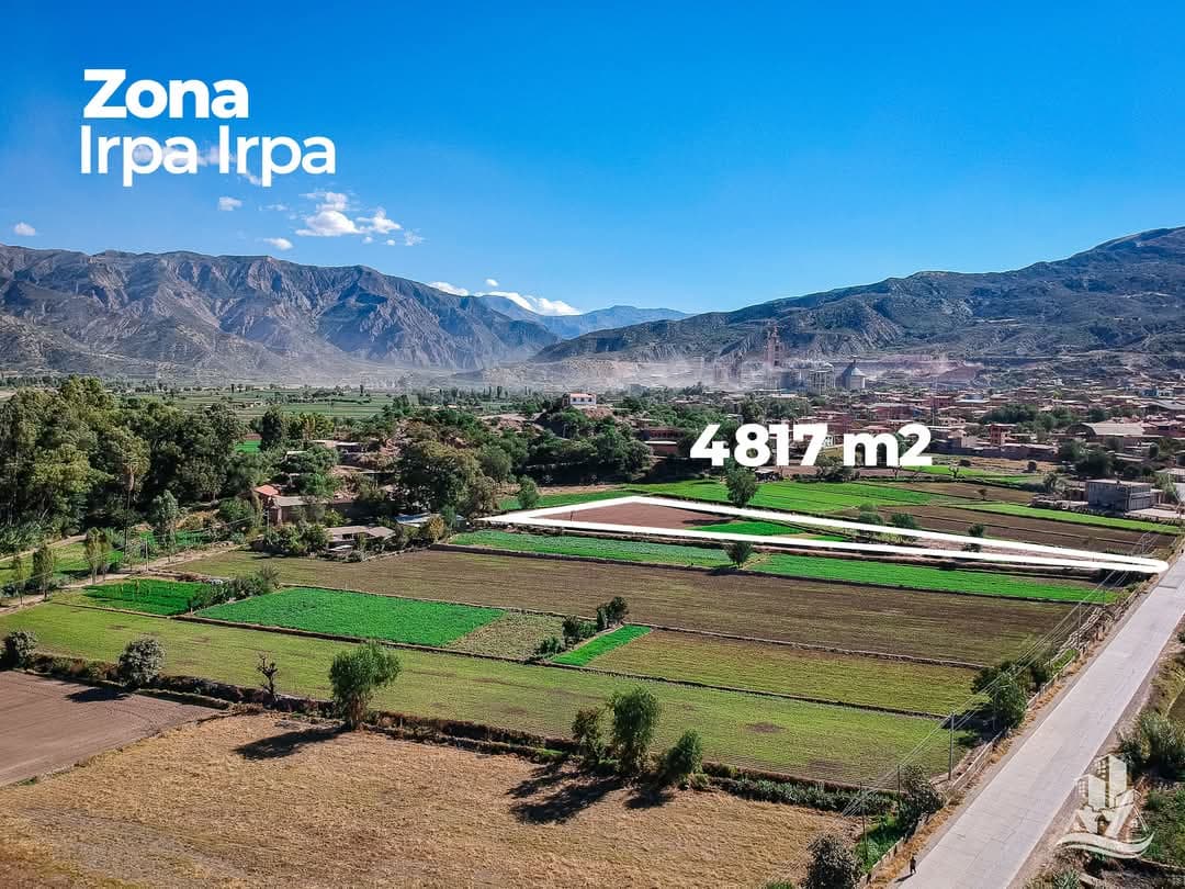 Panoramic view of the Irpa Irpa area and marked land near the industrial sector